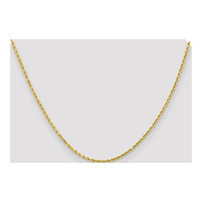 10K Yellow Gold 2.25mm Diamond-Cut Rope Chain – view 5