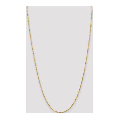10K Yellow Gold 2.25mm Diamond-Cut Rope Chain – view 5
