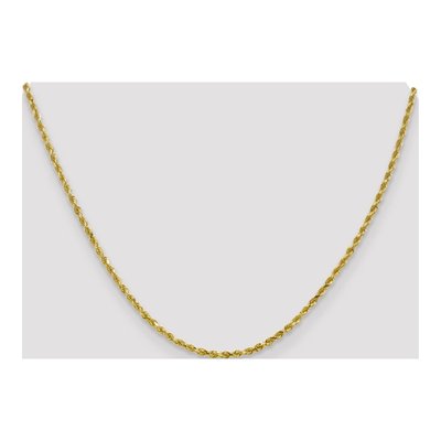 10K Yellow Gold 2.5mm Diamond-Cut Rope Chain – view 5