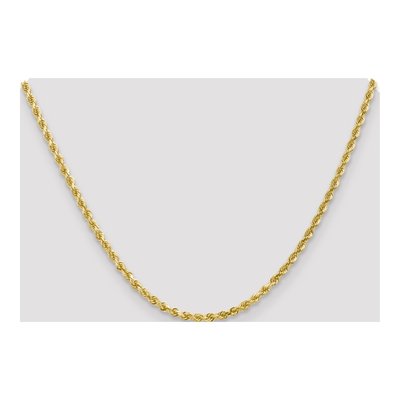 10K Yellow Gold 3mm Diamond-Cut Rope Chain – view 5
