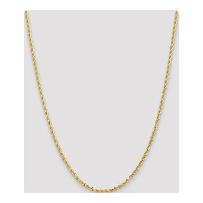 10K Yellow Gold 3mm Diamond-Cut Rope Chain – view 5