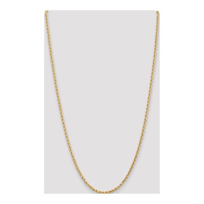 10K Yellow Gold 3mm Diamond-Cut Rope Chain – view 5