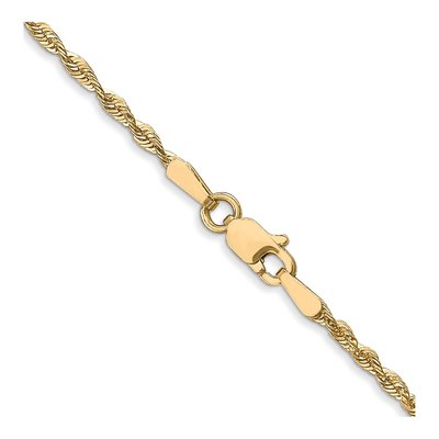 10K Yellow Gold 1.8mm Diamond-Cut Rope Chain – view 4