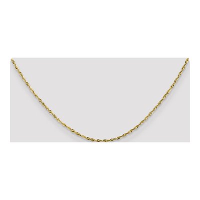 10K Yellow Gold 1.8mm Diamond-Cut Rope Chain – view 5