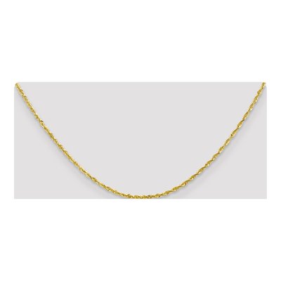 10K Yellow Gold 2mm Diamond-Cut Rope Chain – view 5