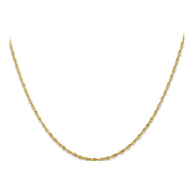 10K Yellow Gold 2.5mm Diamond-Cut Rope Chain – view 3