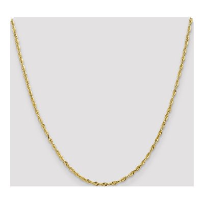 10K Yellow Gold 2.5mm Diamond-Cut Rope Chain – view 5