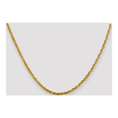 10K Yellow Gold 3mm Diamond-Cut Rope Chain – view 5