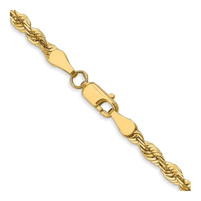 10K Yellow Gold 3.5mm Diamond-Cut Rope Chain – view 4