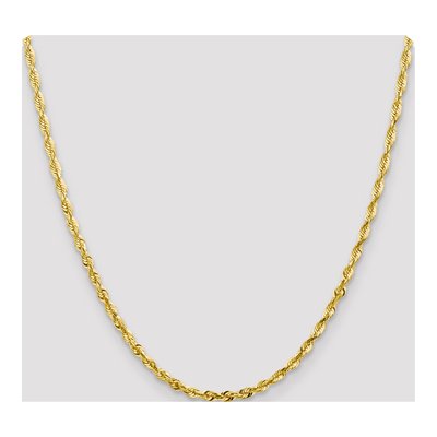 10K Yellow Gold 3.5mm Diamond-Cut Rope Chain – view 5