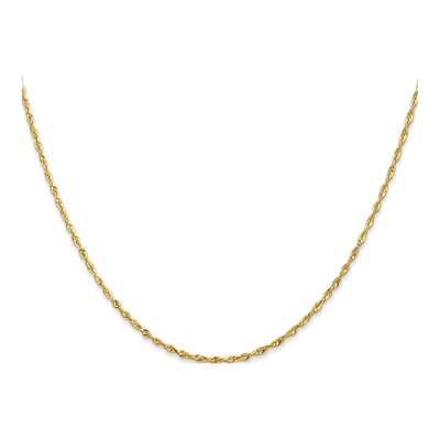 10K Yellow Gold 1.5mm Diamond-Cut Rope Chain – view 3
