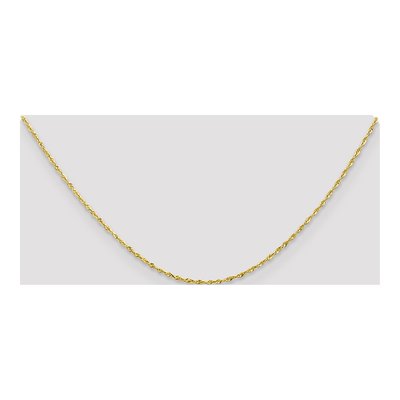 10K Yellow Gold 1.5mm Diamond-Cut Rope Chain – view 5