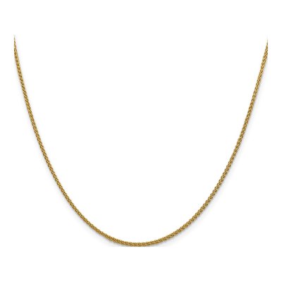 10K Yellow Gold 1.5mm Diamond-Cut Wheat Chain – view 3
