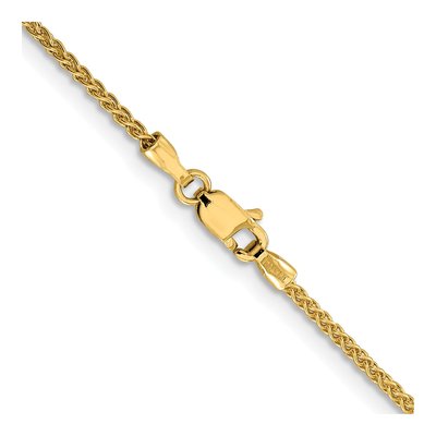 10K Yellow Gold 1.5mm Diamond-Cut Wheat Chain – view 4