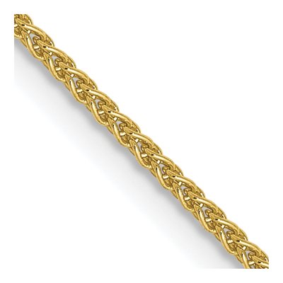 10K Yellow Gold 1mm Wheat Chain