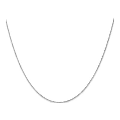 10K White Gold 1mm Wheat Chain – view 3