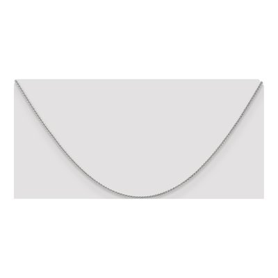 10K White Gold 1mm Wheat Chain – view 5