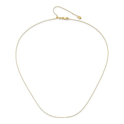 10K Yellow Gold 0.7mm Box Chain – view 5