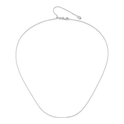 10K White Gold 0.7mm Box Chain – view 5