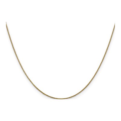 10K Yellow Gold 0.65mm Diamond-Cut Wheat Chain – view 3