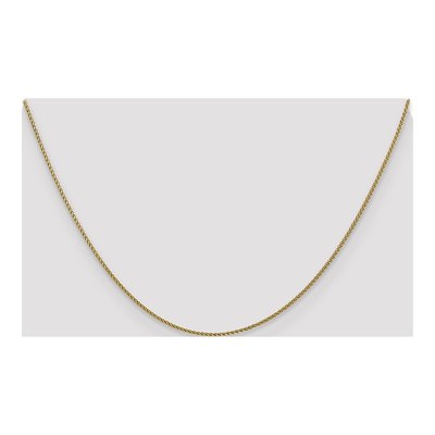 10K Yellow Gold 1mm Diamond-Cut Wheat Chain – view 5
