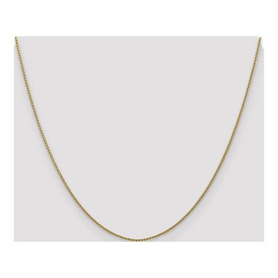 10K Yellow Gold 1mm Diamond-Cut Wheat Chain – view 4