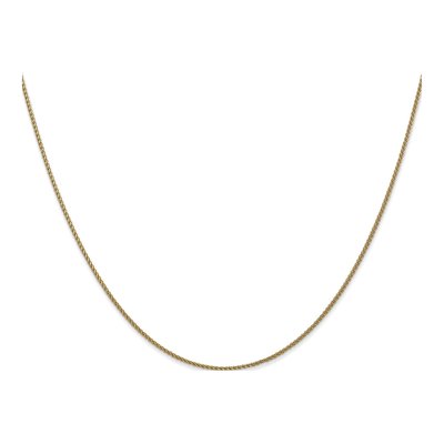 10K Yellow Gold 1mm Diamond-Cut Wheat Chain – view 2