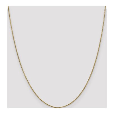 10K Yellow Gold 1mm Diamond-Cut Wheat Chain – view 4