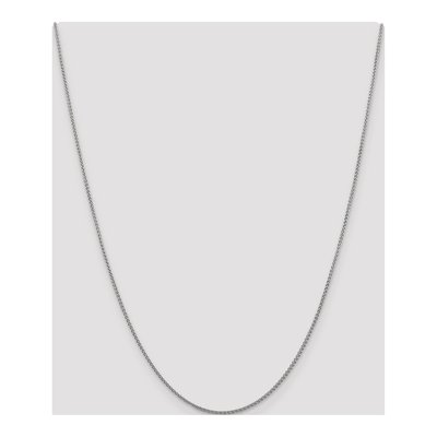 10K White Gold 1.5mm Diamond-Cut Wheat Chain – view 4