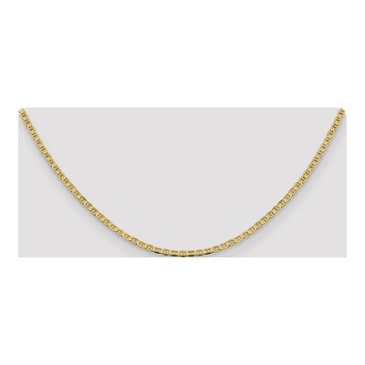 10K Yellow Gold 2.4mm Flat Anchor Chain – view 4
