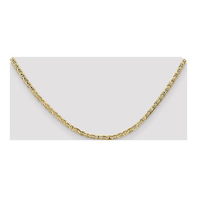 10K Yellow Gold 3mm Concave Anchor Chain – view 5