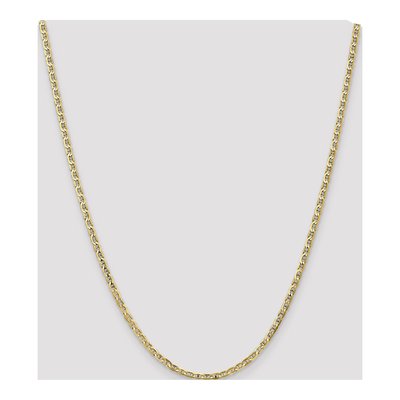 10K Yellow Gold 3mm Concave Anchor Chain – view 4