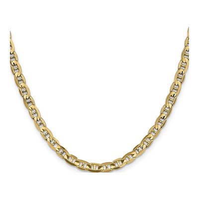 10K Yellow Gold 4.5mm Concave Anchor Chain – view 2