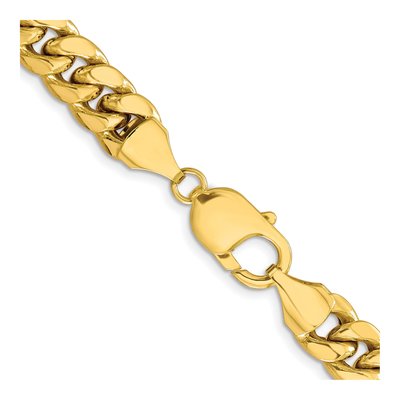 10K Yellow Gold 9.3mm Semi-Solid Miami Cuban Chain – view 3