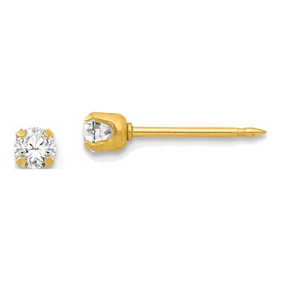 April Birthstone Crystal Stud Earrings