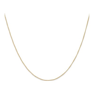 14K Yellow Gold 0.5mm Curb Chain – view 3