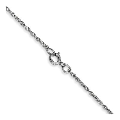 14K White Gold 0.95mm Cable Rope Chain – view 4