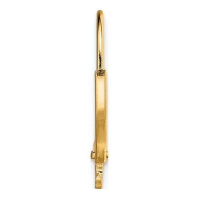 18K Yellow Gold Leverback Earring Component – view 2
