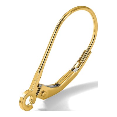 18K Yellow Gold Leverback Earring Component – view 3