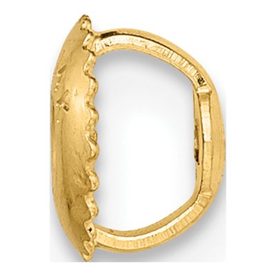 18K Yellow Gold Threaded Ear Nut Finding – view 2