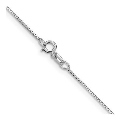 14K White Gold 0.8mm 8mm Box Chain – view 4