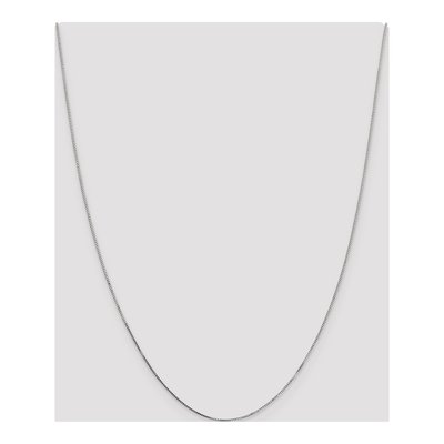 14K White Gold 0.8mm Box Chain – view 5