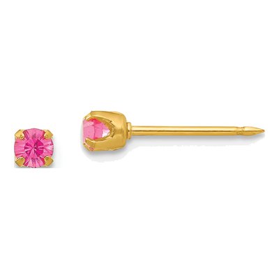 24k Gold-Plated October Birthstone Studs