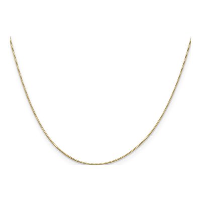 14K Yellow Gold 0.5mm Baby Box Chain – view 3