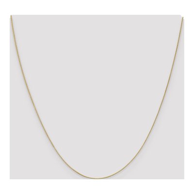 14K Yellow Gold 0.5mm Baby Box Chain – view 6