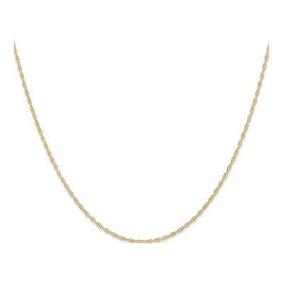 14K Yellow Gold 1.15mm Cable Rope Chain – view 3