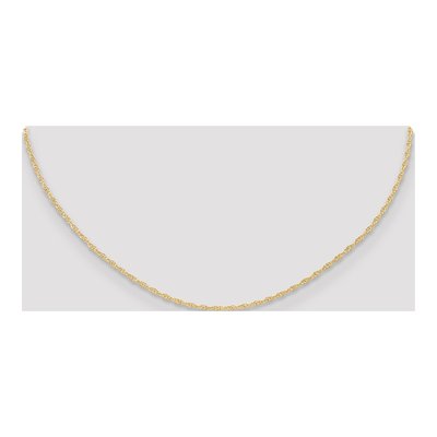 14K Yellow Gold 1.15mm Cable Rope Chain – view 5