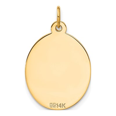 14K Yellow Gold Disc Key Charm – view 4