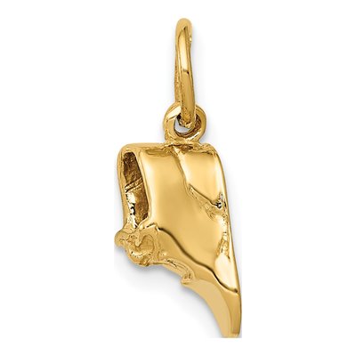 14K Yellow Gold Baby Shoe Charm – view 3
