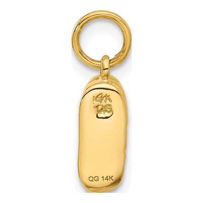14K Yellow Gold Baby Shoe Charm – view 4